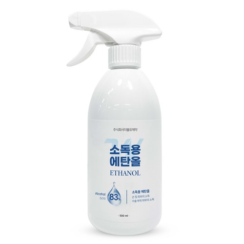 더블유제약 소독용 에탄올 스프레이, 1개, 500ml