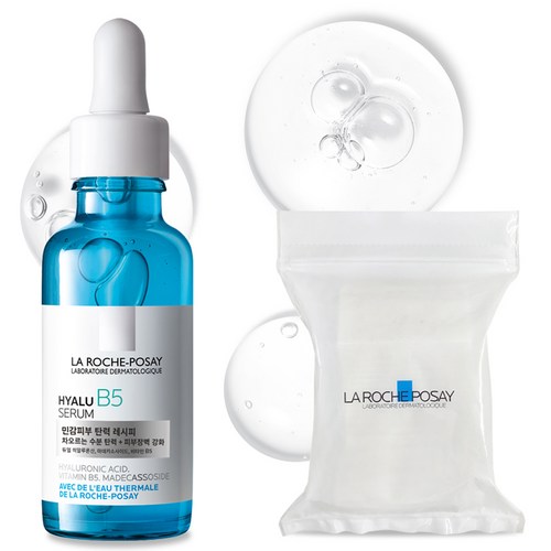 라로슈포제 히알루 B5 세럼 + 비건 화장솜 30p 세트, 30ml, 1개