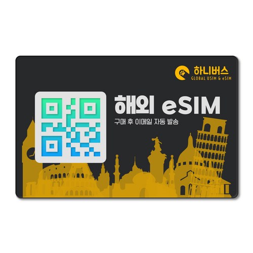 유럽 이심 eSIM 무제한데이터 5G LTE e심 즉시발급, 1개, 매일 3GB, 9일