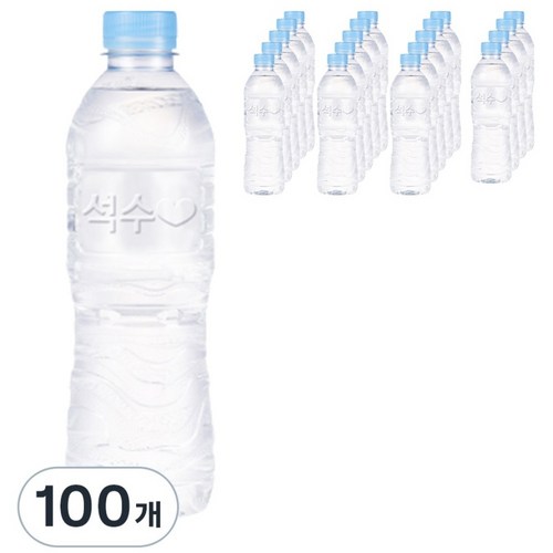 석수 무라벨, 500ml, 100개