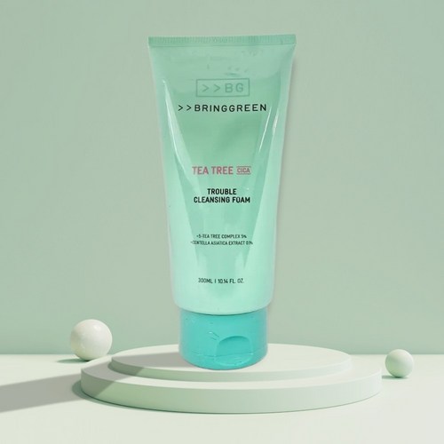 브링그린 티트리 시카 트러블 클렌징 폼, 1개, 300ml