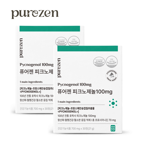 퓨어젠 피크노제놀 100mg, 2박스, 30정