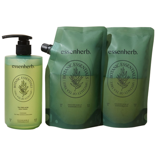 에센허브 티트리 아크네 데일리 워시 버라이어티 에디션, 1개, 1.1L