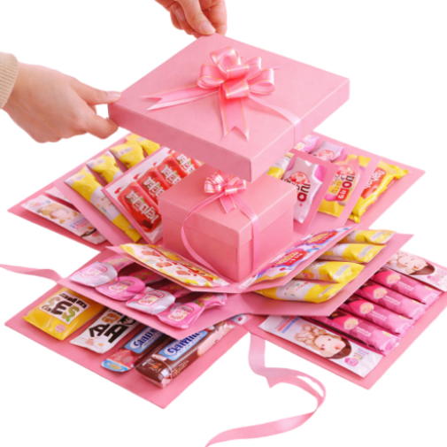 일상채움 서프라이즈 이벤트 5단 겹겹이 선물 상자