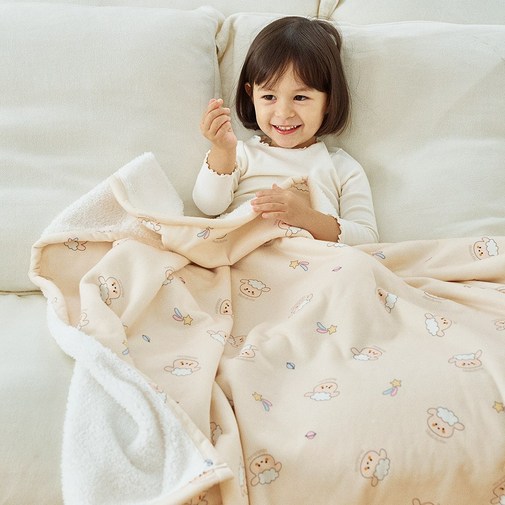마롤로뜨 빌리지 아기 극세사 블랭킷 이불 담요 유모차 겨울 신생아 아기겉싸개 밍크담요 벨보아, 양양이극세사 블랭킷