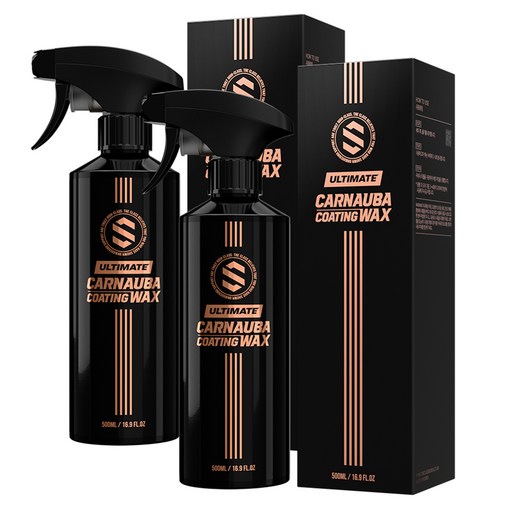 더클래스 얼티밋 카나우바 코팅왁스 퀵디테일러 물왁스, 500ml, 2개