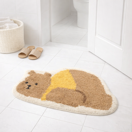 캐릭터 자수 원형 사각 러그 5종 아이방 인테리어 거실 침실 발매트