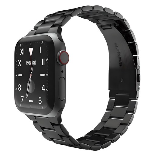 신지모루 3연 디자인 스테인리스 메탈 쥬빌레 스마트워치 밴드 스트랩