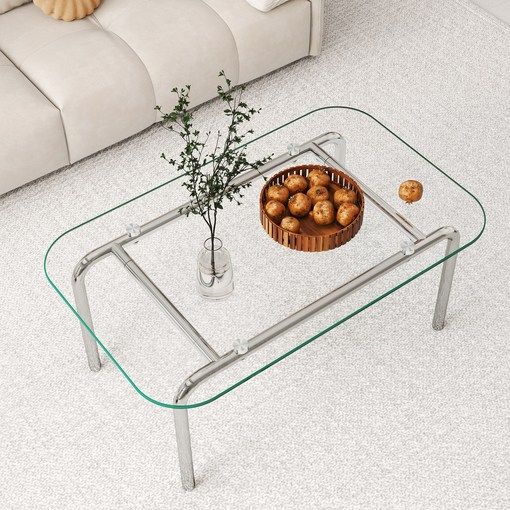 미니 유리 테이블 사각 인테리어 테이블