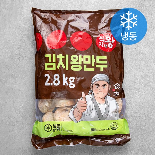 식자재왕 김치왕만두 (냉동), 2.8kg, 1개