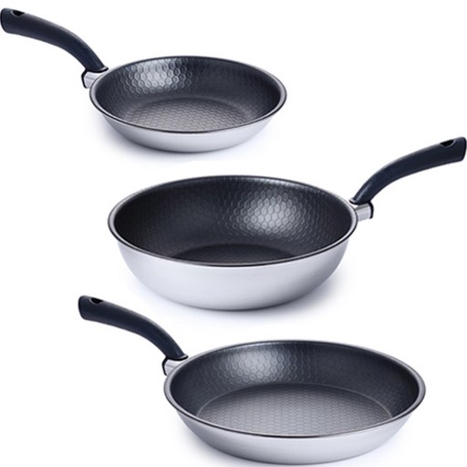 알텐바흐 인덕션 헥사 통5중 프라이팬 세트 3개, 혼합색상, 프라이팬 22cm + 프라이팬 28cm + 궁중팬 28cm
