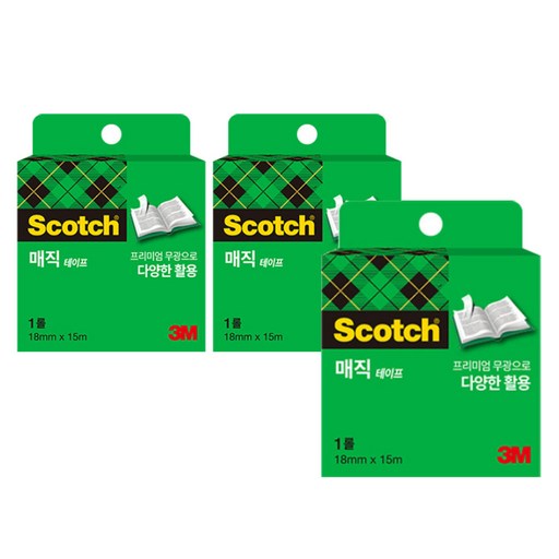 스카치 매직테이프 리필 810R 18mm x 15m