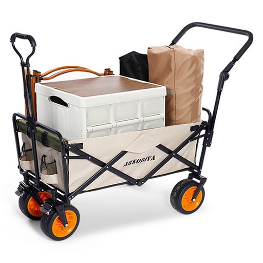 ARSOBIYA 아웃도어 폴딩 캠핑 웨건 대형