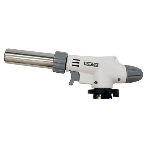 DIBOTE 迪伯特 電子式自動點火瓦斯噴槍 可倒噴款 W3030-2, 1個, 白色