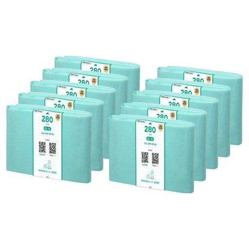 VERDE REFILL 補充包 Magic Can 相容補充包 垃圾袋 嬰兒爽身粉香 280, 10個, 27L