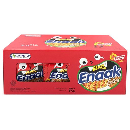 GEMEZ Enaak 韓式小雞麵 辣味, 1盒, 672g