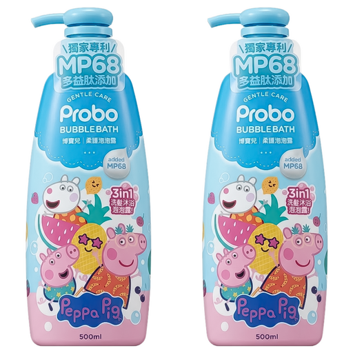 Probo 博寶兒 柔護泡泡露 佩佩豬, 500ml, 2瓶