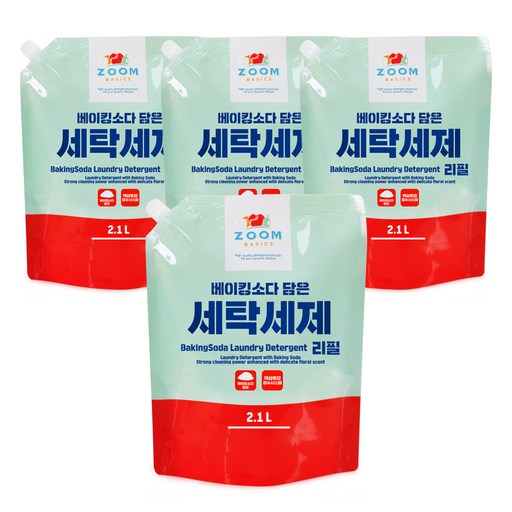 줌 베이직 베이킹소다 담은 액체 세탁세제