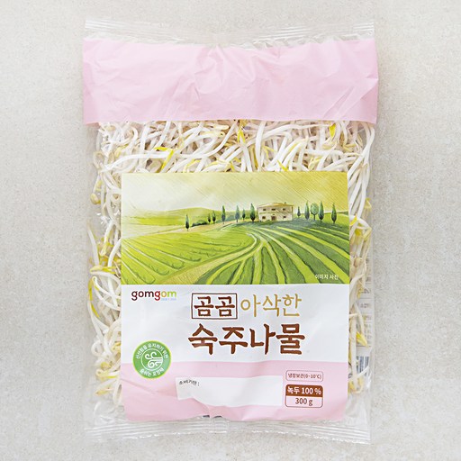 곰곰 아삭한 숙주나물 300g 1봉 신선하고 아삭한 식감의 건강식재료