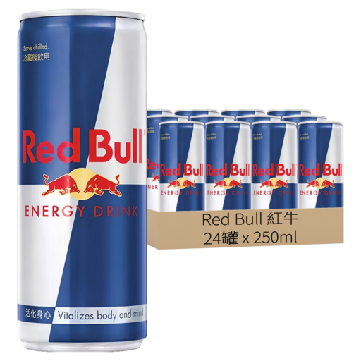 Red Bull 紅牛 能量飲料, 24罐, 250ml