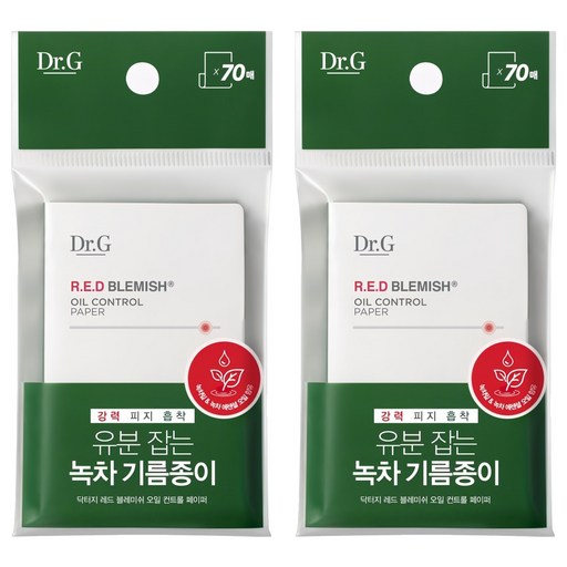 닥터지 레드 블레미쉬 오일 컨트롤 페이퍼, 70매입