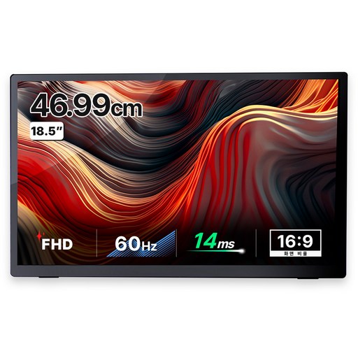 일렉싱크 FHD 덱스 미러링 휴대용 터치 모니터, 46.99cm, S18T