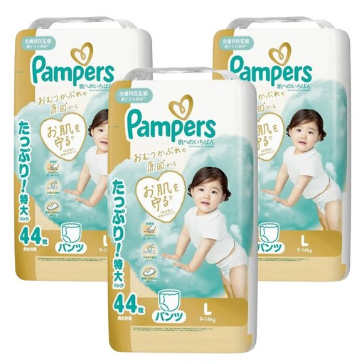 Pampers 幫寶適 日本境內版 褲型尿布 9~14kg, L, 132片