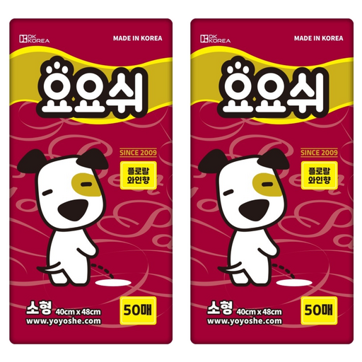 요요쉬 강아지 배변패드 와인 플로랄와인향