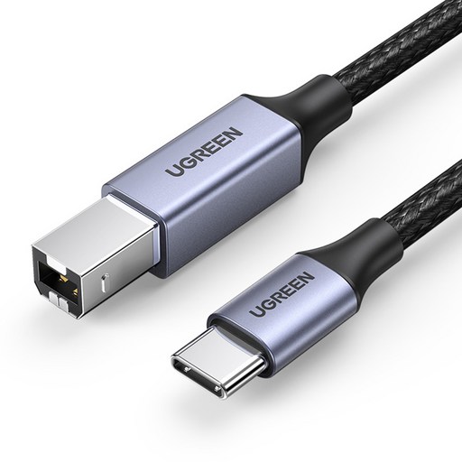 유그린 프리미엄 C타입 to USB 2.0 B CM BM 케이블, 1개, 1m