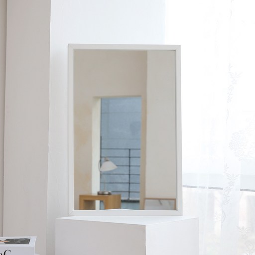 우드리퍼블릭 침실 화장대 벽거울 중형 600 x 400 mm