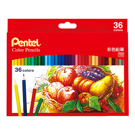 Pentel 飛龍文具 彩色鉛筆, 36色, 1盒