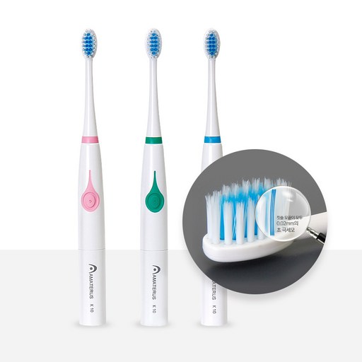 아마데라스 0.02mm 초극세모 음파진동칫솔, 블루