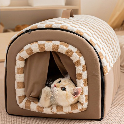 콜콜러브 반려동 쿠션하우스 접이식 탈부착 고양이집 강아지집 고양이 숨숨집 쿠션 침대 텐트 코튼 하우스