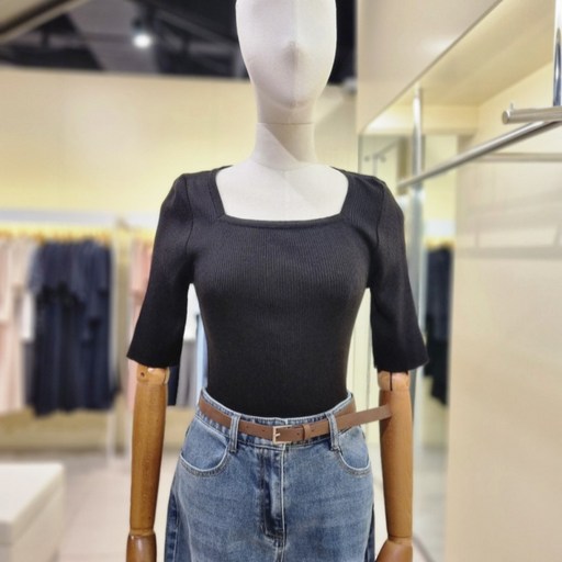 케네스레이디 스퀘어넥 골지 니트티EVPOPI9800DJ