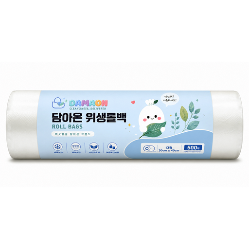 담아온 위생롤백 비닐백 비닐봉투 롤비닐팩 대형 30cm x 40cm 500개입