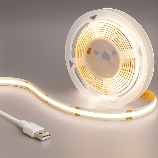 원그리드 USB COB LED 스트립 5m 잘라쓰는 줄조명 밝기조절, 1개, 주광색 원그리드 USB COB LED 스트립 5m 잘라쓰는 줄조명 밝기조절, 1개, 주광색