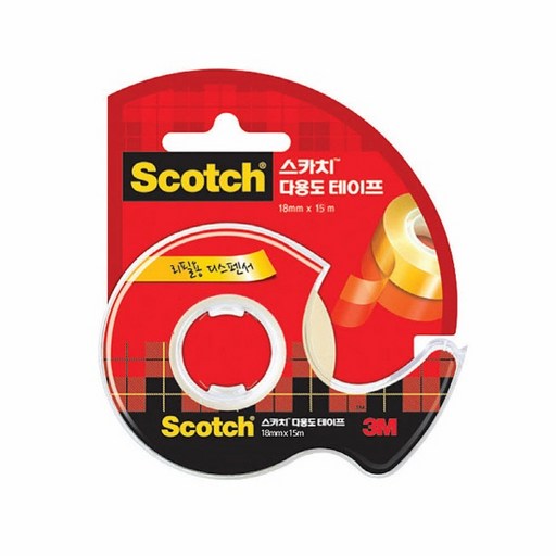 쓰리엠 스카치 투명테이프 581 디스펜서 18mm x 15m