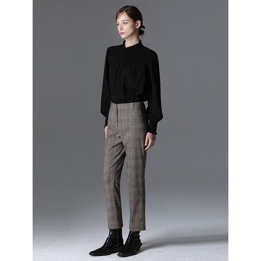 리스트 클래식 글렌 체크 슬림 슬랙스 택가격 198000원