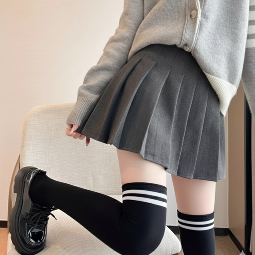 모직 테니스 스커트 골프 치마 봄 가을 겨울 플리츠 스커트