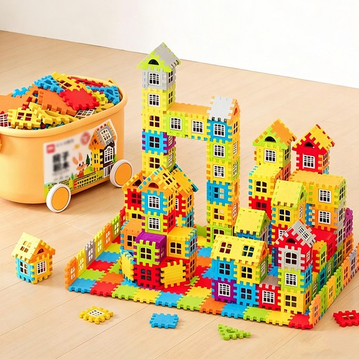 토요요 어린이 블록 장난감 160개 조립블록 창의력 발달 건축놀이 완구 토요요 DIY JMYZ1