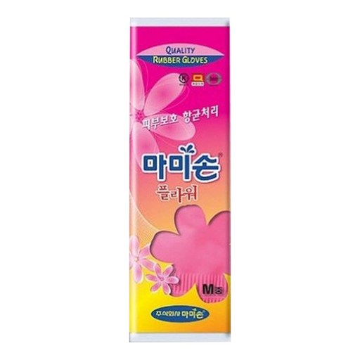 마미손 플라워 고무장갑