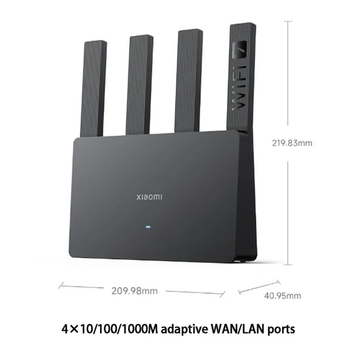 샤오미 미지아 라우터 BE3600 블랙 가정용 벽면 침투 고속 듀얼 밴드 WiFi7 MLO 통합