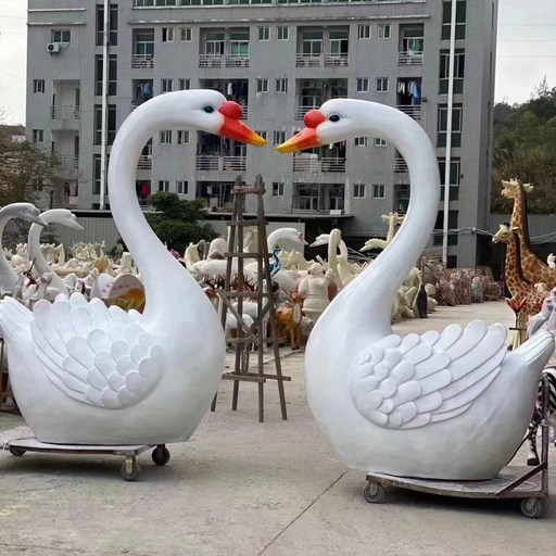 야외 백조 조명 조형물 공원 아파트 정원 장 모형