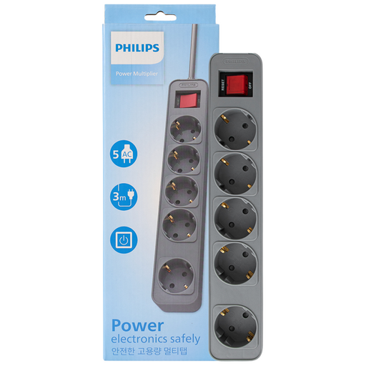 필립스 고용량멀티탭 4000W 워크탭 과부하차단
