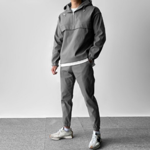 융기모M4XL 후드 아노락 남자 남성 겨울 본딩 조거 트레이닝 세트 빅사이즈