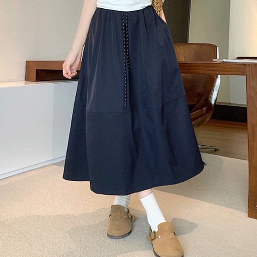 포플러앤씨 여성용 비안느 빅사이즈 A라인 스커트 P25FSK071712