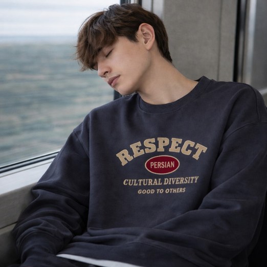 딥니스 면100 크루넥  맨투맨 티셔츠