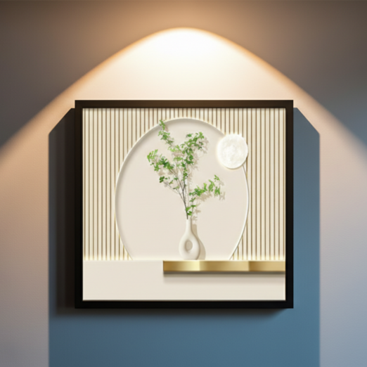 비전룸 두꺼비집 가리개 액자