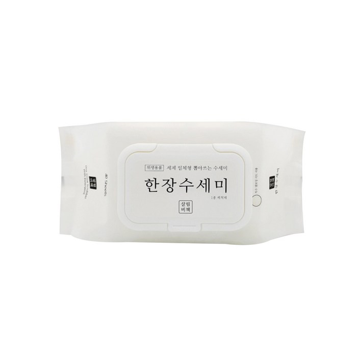 살림비책 일회용 뽑아쓰는 세제일체형 한장수세미 40p