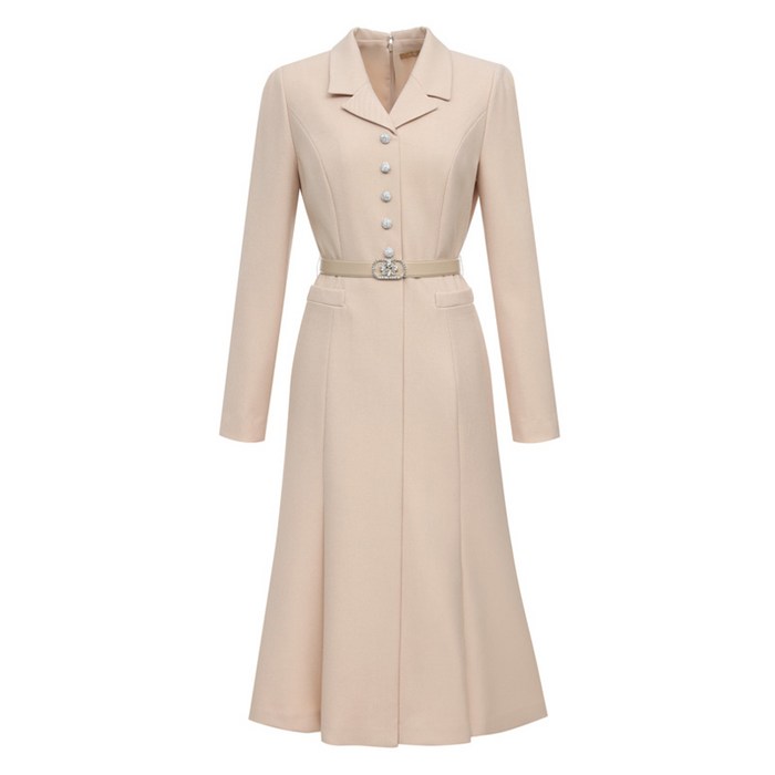 미니멈 여성용 버튼 포인트 머메이드 롱 원피스 24SS 백화점 단독 정상